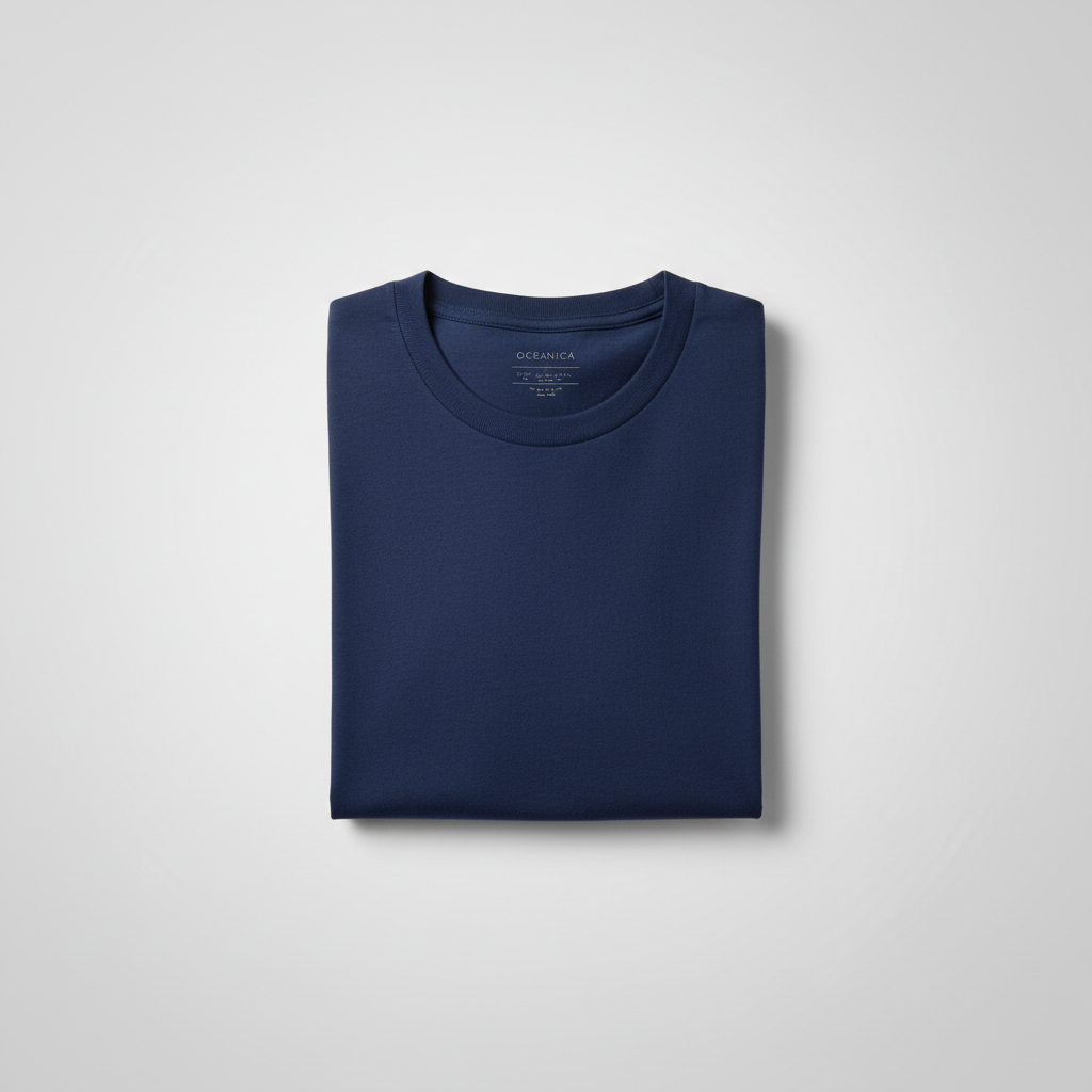 Men's navy blue classic t-shirt